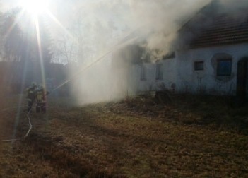 Wohnhausbrand in Dorf Rosenau