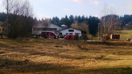 Wohnhausbrand in Dorf Rosenau